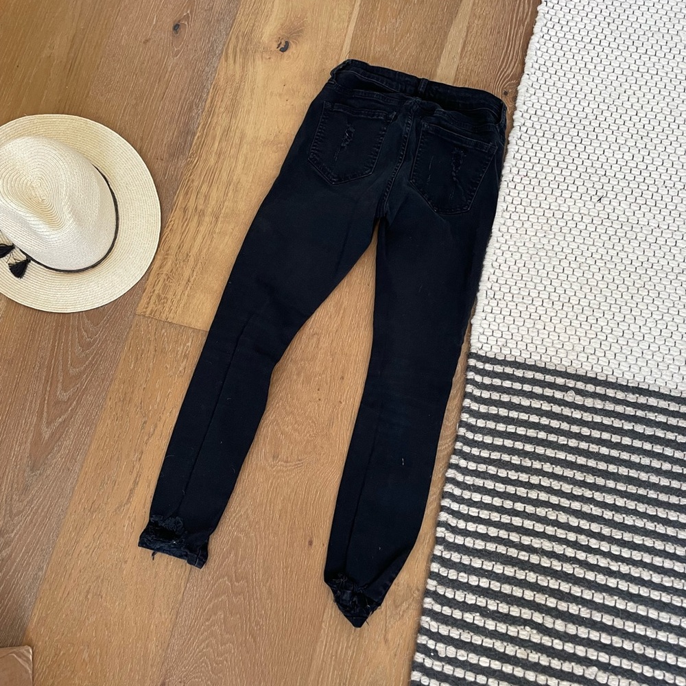 CJLA Distressed Black Skinny Jeans Size 0/1 - Picture 2 of 4